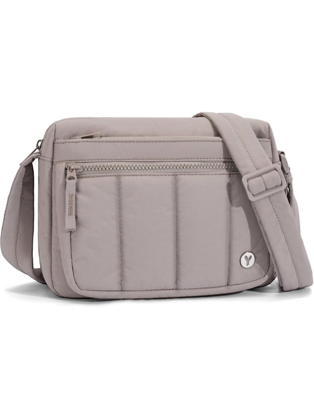 Lightweight Quilted Puffer Crossbody Bag for Women, Travel Shoulder Purse with
